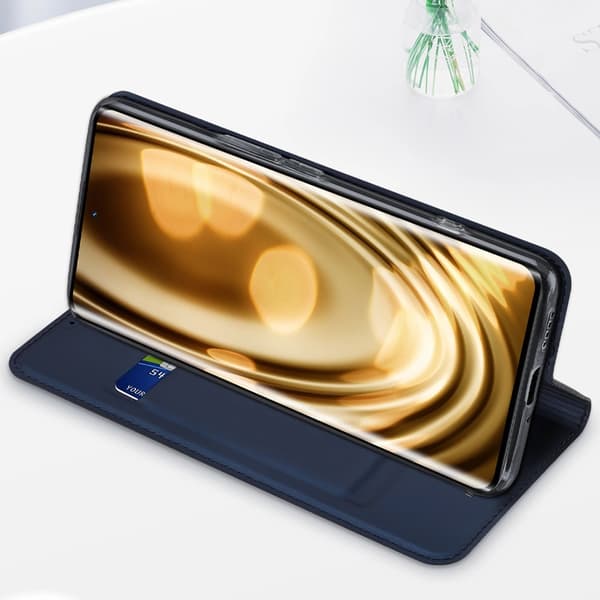 Dux Ducis Skin Pro Flip Cover med Stativ & Kortholder Samsung Galaxy A54 - Blå