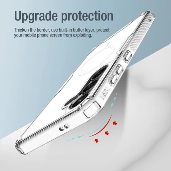 Nillkin Nature Pro Armored Skal med Magnetring Samsung Galaxy S24 - Transparent