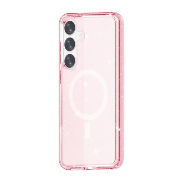 Samsung Galaxy S24 Plus Mobilskal Glitter Magsafe - Rosa