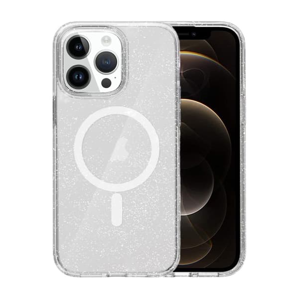 iPhone 12/12 Pro Mobilskal Glitter Magsafe - Transparent
