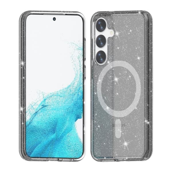 Samsung Galaxy S24 Mobilskal Glitter Magsafe - Svart