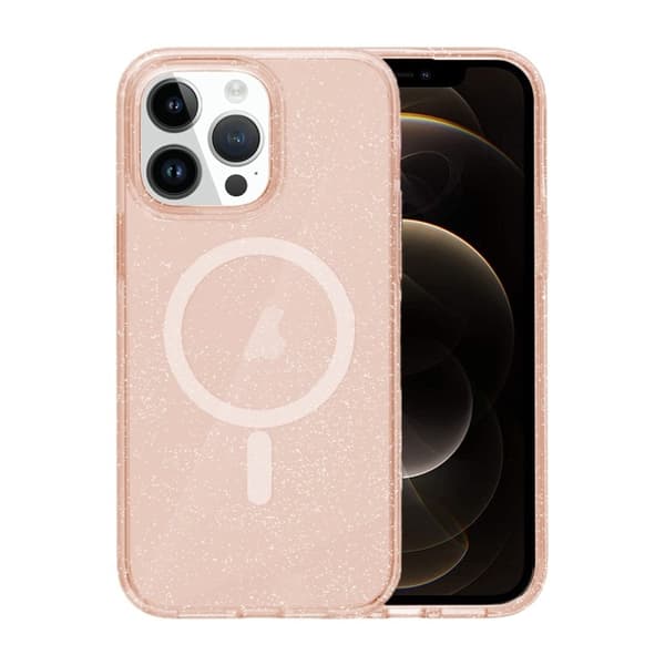 iPhone 12/12 Pro Mobilskal Glitter Magsafe - Guld
