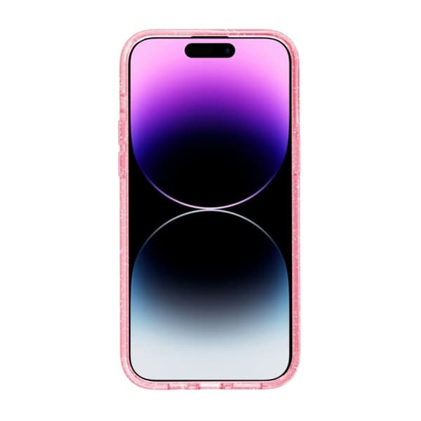 iPhone 15 Pro Mobilskal Glitter Magsafe - Rosa