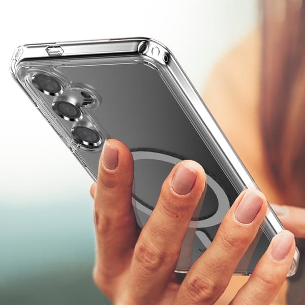 Samsung Galaxy S24 Plus Mobilskal Hybrid med Magsafe - Transparent
