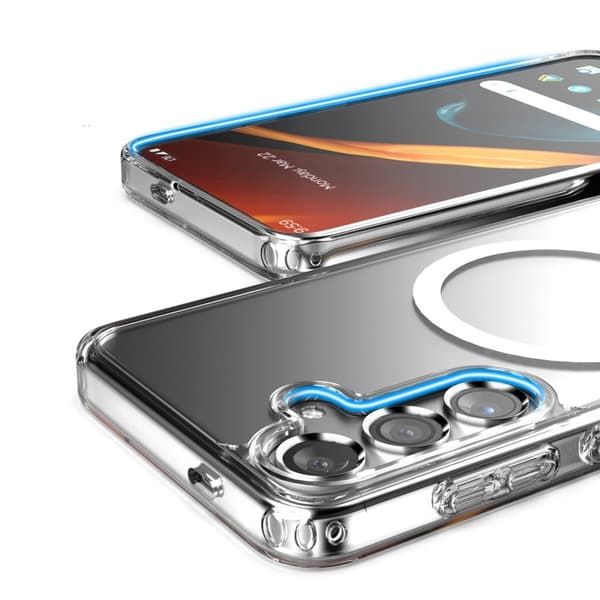Samsung Galaxy S24 Plus Mobilskal Hybrid med Magsafe - Transparent