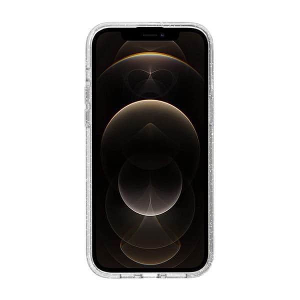 iPhone 12 Pro Max Mobilskal Stöttåligt med Glitter - Transparent