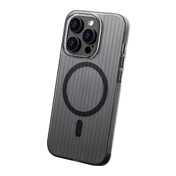 iPhone 12 Pro Max Mobilskal Korrugerad - Svart