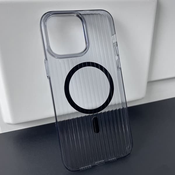 iPhone 12 Pro Max Mobilskal Korrugerad - Svart