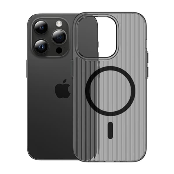 iPhone 13 Pro Max Mobilskal Korrugerad - Svart