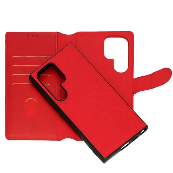 Samsung Galaxy S24 Ultra Plånboksfodral Magnet Rvelon - Röd