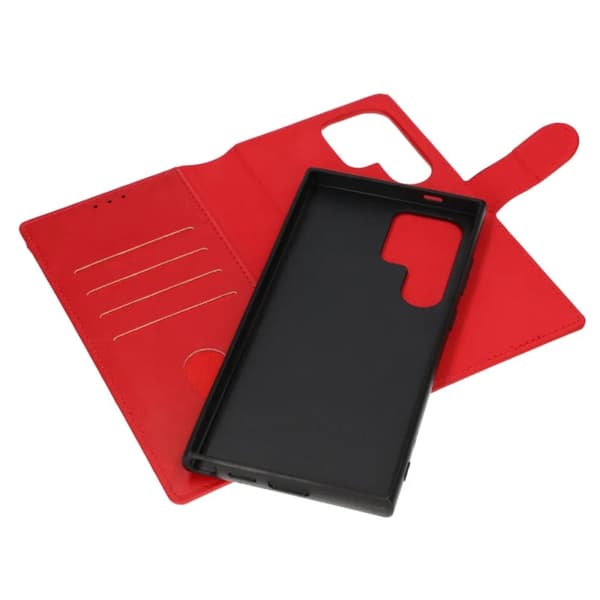 Samsung Galaxy S24 Ultra Plånboksfodral Magnet Rvelon - Röd