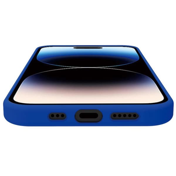 Cromomag Pehmeä kumikotelo MagSafe iPhone 15 Pro Sininen