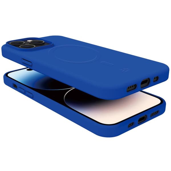 Cromomag Pehmeä kumikotelo MagSafe iPhone 15 Pro Sininen