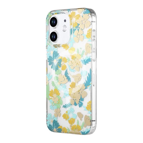 iPhone 11 Mobilskal MagSafe - Blommor Turkos