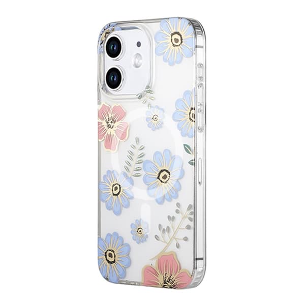 iPhone 11 Mobilskal MagSafe - Blommor Röd/Blå