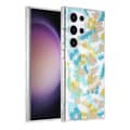 Miniatyrbild 1 av 3: Samsung Galaxy S23 Ultra Mobilskal Magnet - Blommor Turkos