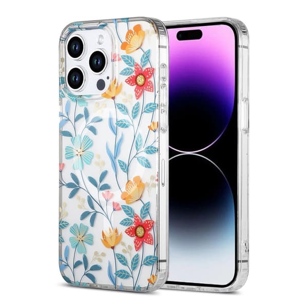 iPhone 14 Pro Mobilskal MagSafe - Blommor & Kvistar