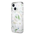 Miniatyrbild 2 av 3: iPhone 14/15 Plus Mobilskal MagSafe - Blommor Vit
