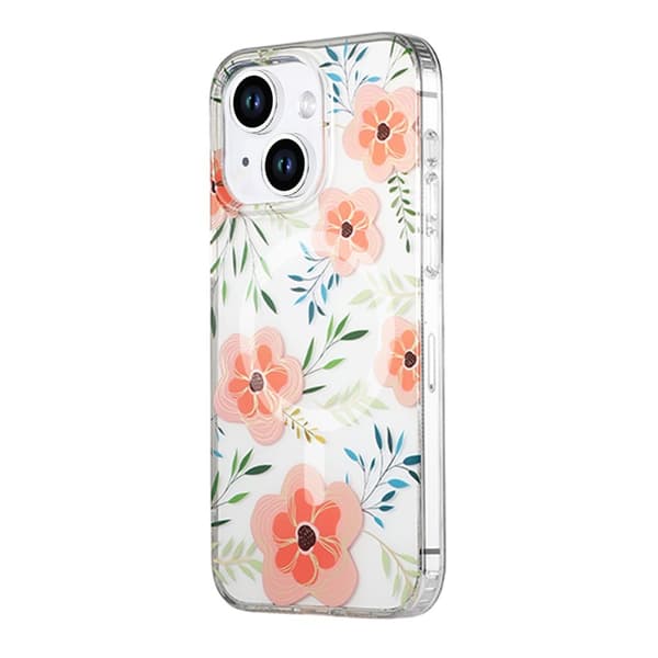iPhone 13/14 Mobilskal MagSafe - Blommor Rosa