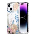 Pikkukuva 1 / 3: iPhone 14/15 Plus Mobilskal MagSafe - Blommor Rosa/Blå