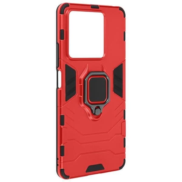 Fodral - AVIZAR - Xiaomi Redmi Note 13 5G - Bi-material - Stötsäker - Röd