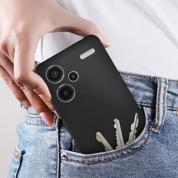 Fodral för Xiaomi Redmi Note 13 Pro Plus 5G Soft-touch Anti-Fingerprint Black