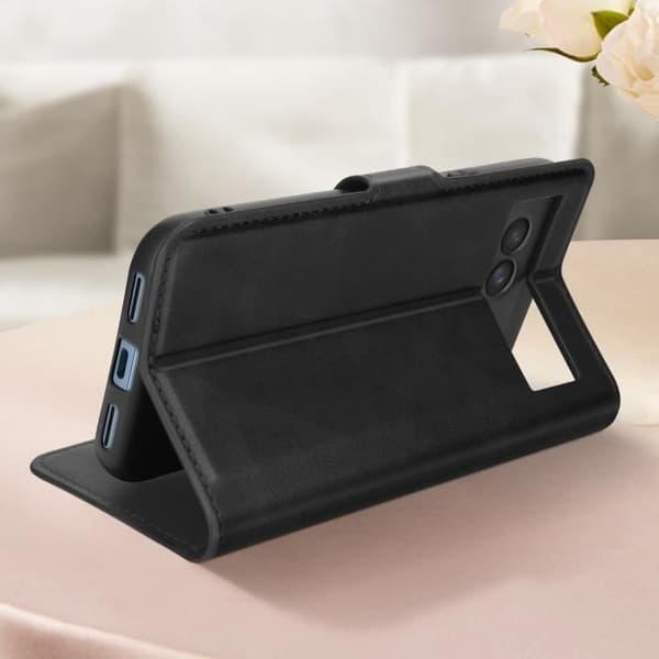 Fodral för Google Pixel 8a - AVIZAR - Plånbok Video Support Funktion - Svart