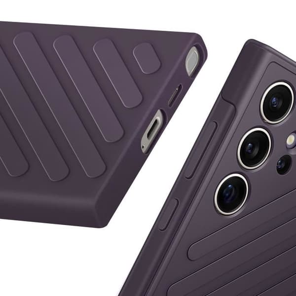 Fodral till Galaxy S24 Ultra Shockproof Modern Design ITFIT Shield Samsung Dark Purple