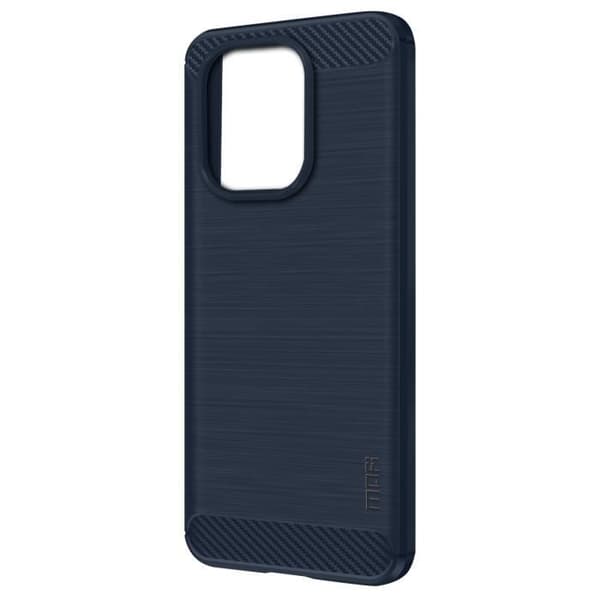 Silikonfodral till Xiaomi Redmi Note 13 4G kolborstad metalleffekt MOFI Blå