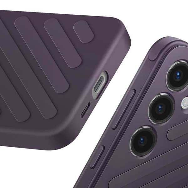 Fodral till Galaxy S24 Stötsäker Modern Design ITFIT Shield Samsung Dark Purple