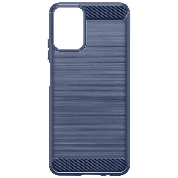 Fodral till Motorola Moto G34 5G Flexibelt kol och blått med borstad effekt