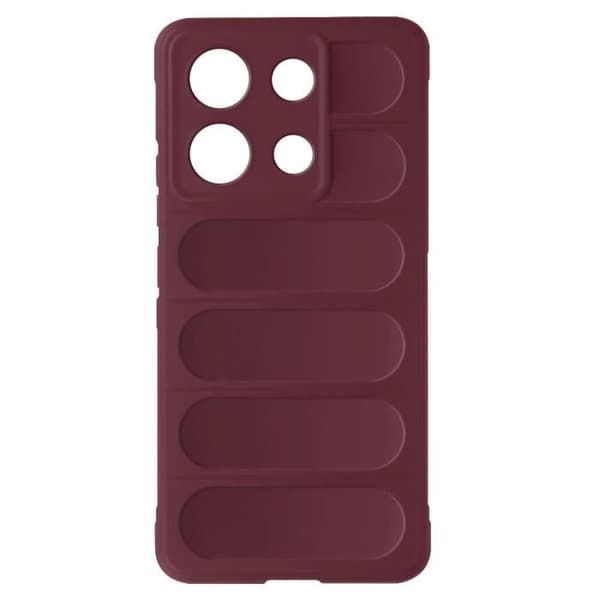Fodral till Xiaomi Redmi Note 13 4G - AVIZAR - Mjuk silikon - Halkfri design - Vinröd