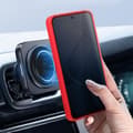 Miniatyrbild 4 av 4: Fodral till Xiaomi 14 - AVIZAR - Video Support Ring - Röd - Stel - Slät - Metallisk finish