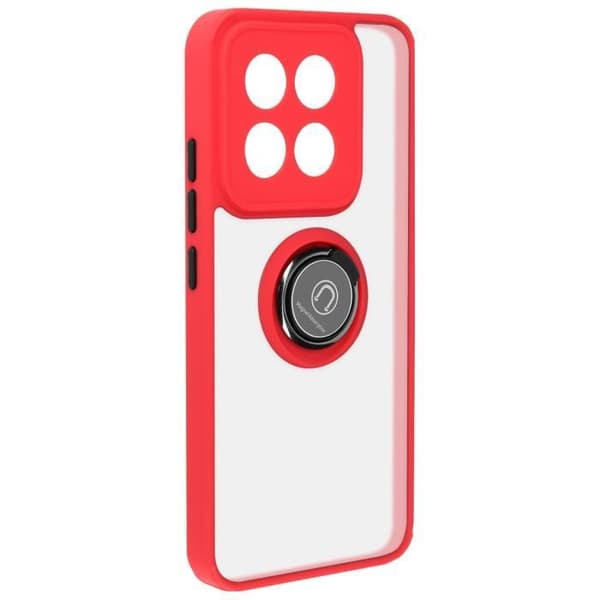 Fodral till Xiaomi 14 - AVIZAR - Video Support Ring - Röd - Stel - Slät - Metallisk finish