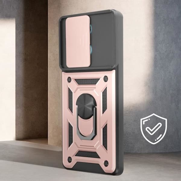 Fodral till Redmi Note 13 5G - AVIZAR - Champagnerosa - Stel - Syntet - Blandat
