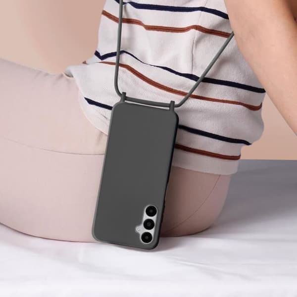 Sladdfodral till Samsung Galaxy A05S - AVIZAR - Halvstyv - Svart