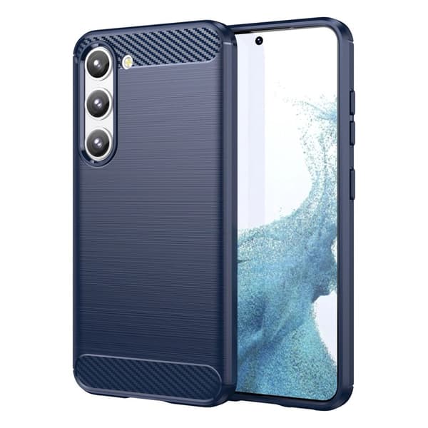 Carbon Case Skal Samsung Galaxy S23 - Blå