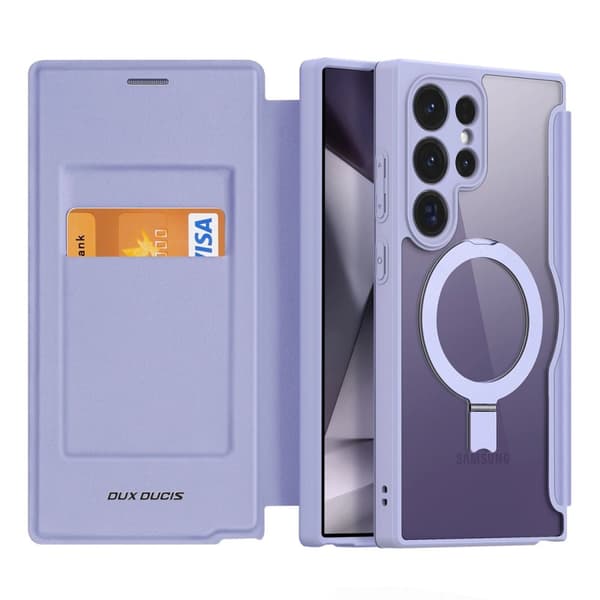 Dux Ducis Skin X Pro Skal med Ställ & Magnetring Samsung Galaxy S24 Ultra - Lila