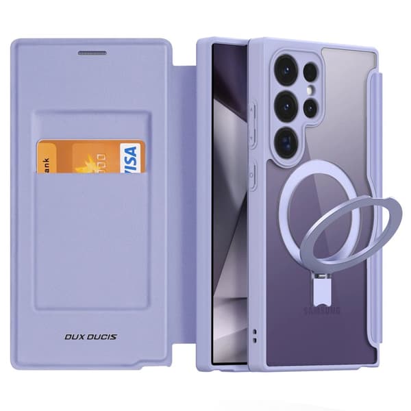 Dux Ducis Skin X Pro Skal med Ställ & Magnetring Samsung Galaxy S24 Ultra - Lila