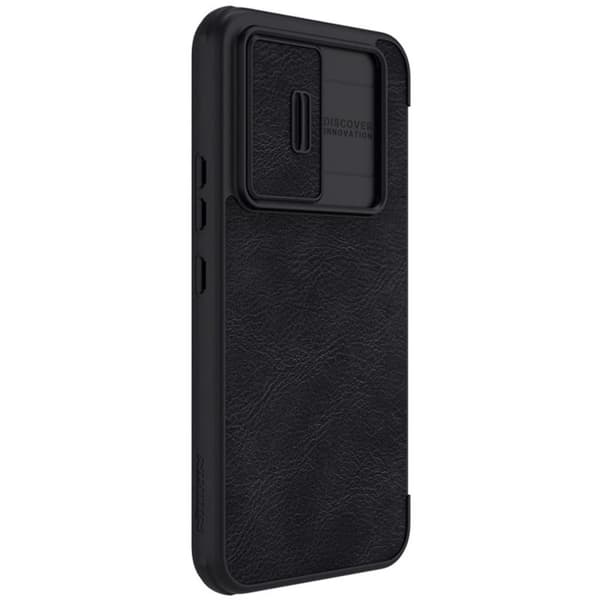Nillkin Qin Læder Pro Flip Cover med Kortholder Samsung Galaxy A54 - Sort