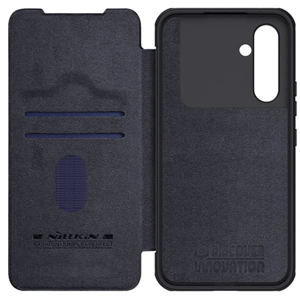 Nillkin Qin Læder Pro Flip Cover med Kortholder Samsung Galaxy A54 - Sort