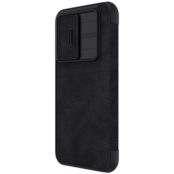 Nillkin Qin Læder Pro Flip Cover med Kortholder Samsung Galaxy A54 - Sort