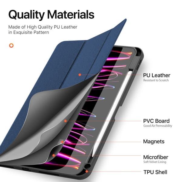 DUX DUCIS iPad Pro 11 (M4) Etui Domo Series Blå