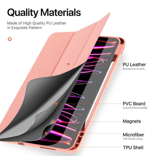 DUX DUCIS iPad Pro 13 (M4) Fodral DOMO Series Rosa