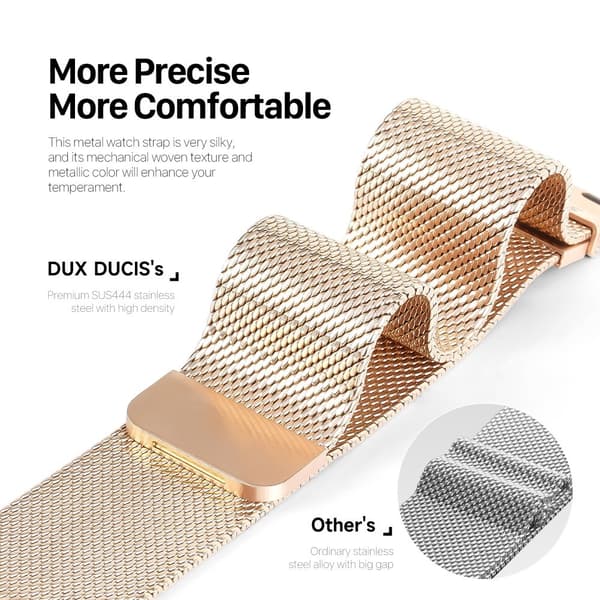 DUX DUCIS Apple Watch 44/45/46mm/Apple Watch Ultra Ranneke Milanese Pro Series Kulta
