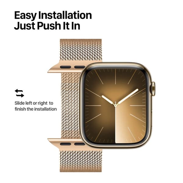 DUX DUCIS Apple Watch 44/45/46mm/Apple Watch Ultra Ranneke Milanese Pro Series Kulta