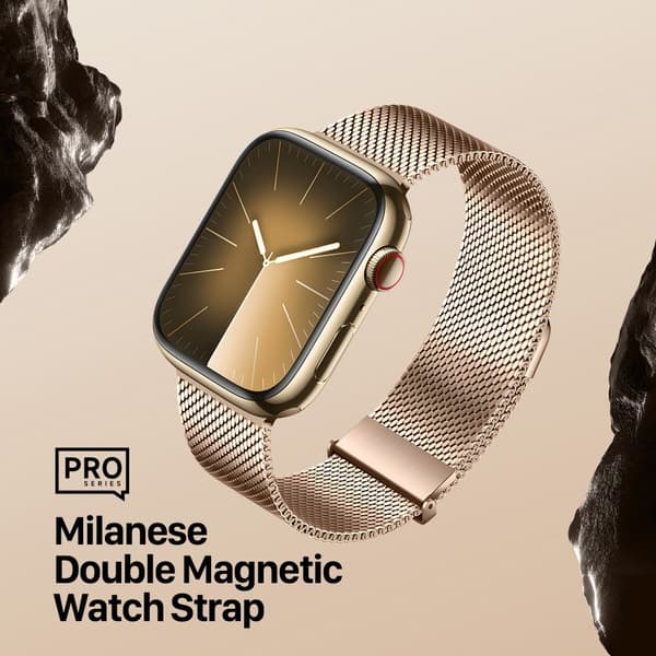 DUX DUCIS Apple Watch 44/45/46mm/Apple Watch Ultra Ranneke Milanese Pro Series Kulta