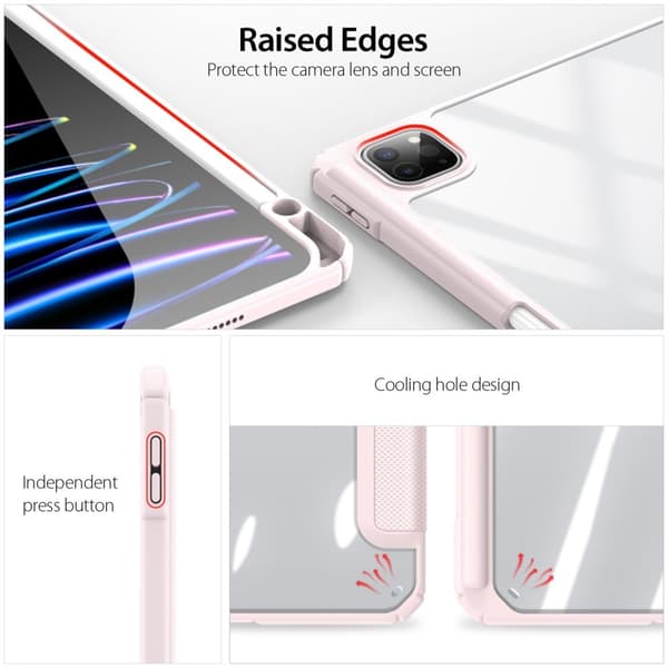 DUX DUCIS iPad Pro 11 (M4) Etui TOBY Series Lyserød