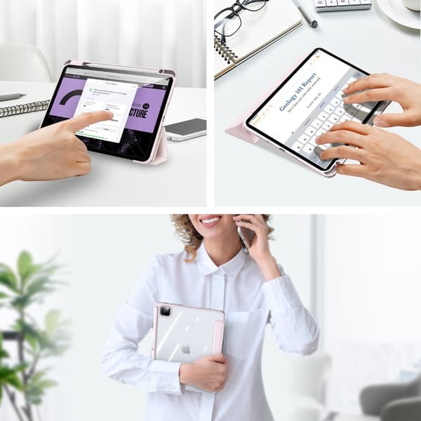 DUX DUCIS iPad Pro 11 (M4) Etui TOBY Series Lyserød