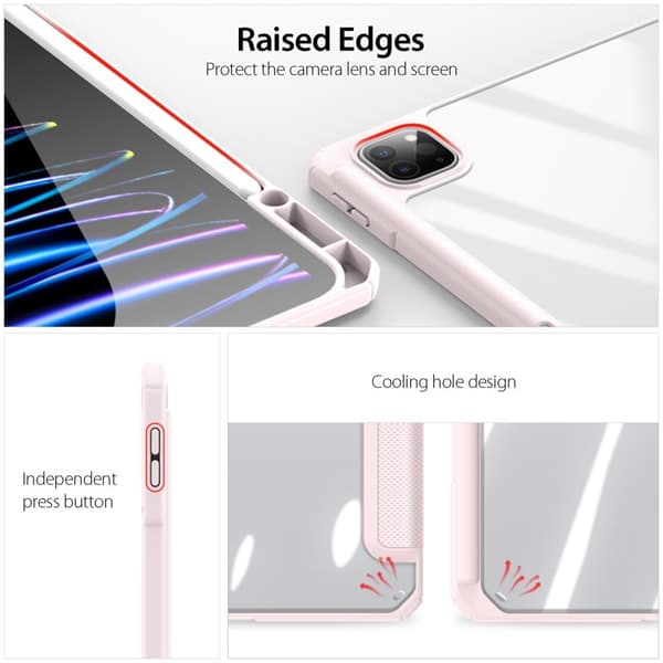 DUX DUCIS iPad Pro 13 (M4) Fodral TOBY Series Rosa
